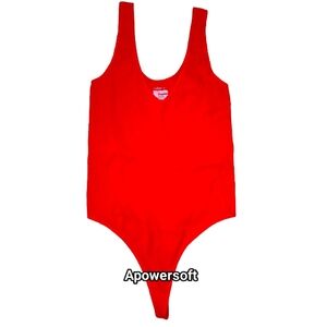 Colsie Ribbed Red Bodysuit (0066)